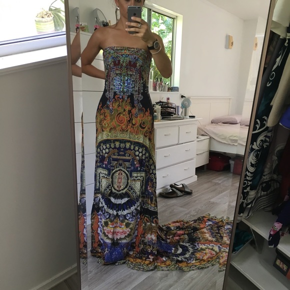 Camilla Samsara Ballgown with train BNWT size 1 - Picture 3 of 8